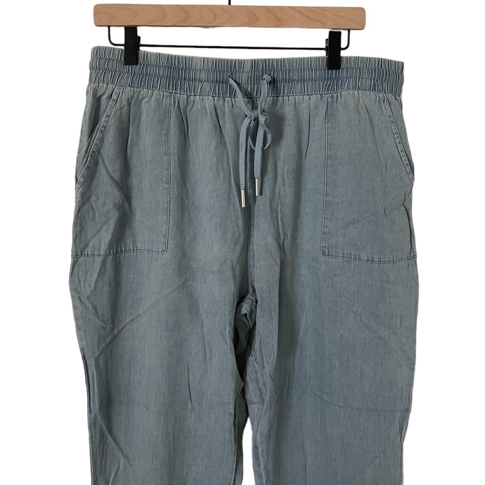 NWT Tea n Rose chambray joggers - Picture 3 of 5
